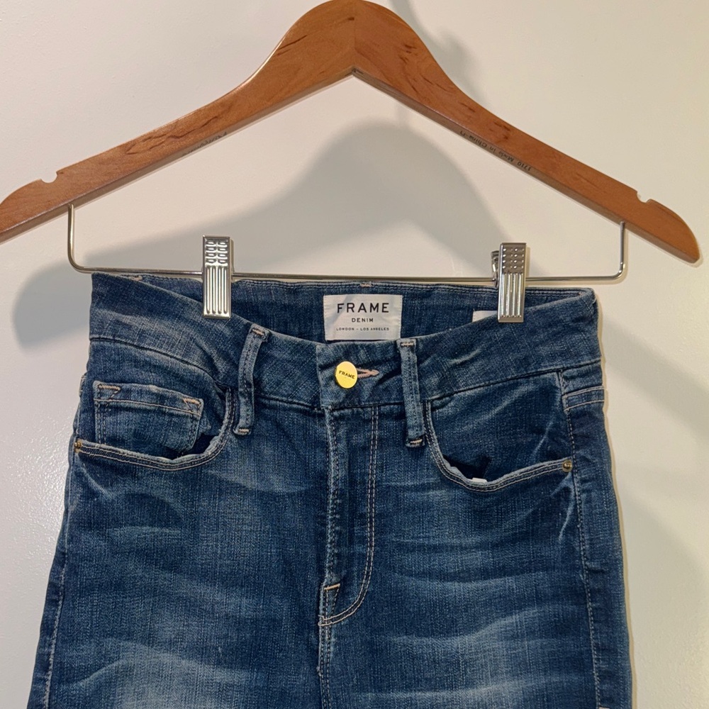 Frame Denim Women's Dark Blue Straight Leg Jeans